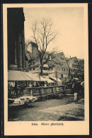 AK Calw, Blick Auf Den Belebten Oberen Marktplatz  - Calw