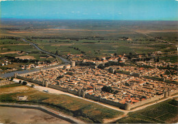 AIGUES MORTES Vue Aerienne De La Cite 10(scan Recto-verso) MD2545 - Aigues-Mortes