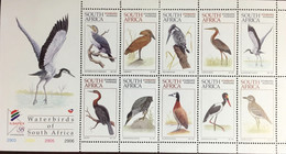 South Africa 1997 Waterbirds Birds Sheetlet MNH - Andere & Zonder Classificatie