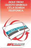 Italy: Telecom Italia - La Scheda Telefonica, Dove Vai - Openbare Reclame