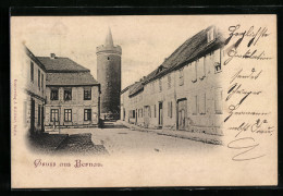 AK Bernau / Nordbahn, Strassenpartie Am Alten Turm  - Bernau