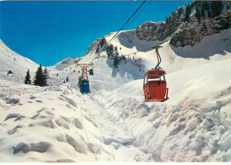 CHATEL  Depart Du Deuxieme Troncon Du Telecabine Du LINGA Au Fond Les Pistes 24(scan Recto-verso) MD2565 - Châtel