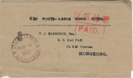 1897 China Newspaper Wrapper Shanghai Customs - Sonstige & Ohne Zuordnung
