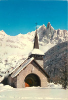 CHAMONIX MONT BLANC  La Chapelle Des Praz En Hiver Et L Aiguille Du Dru 30(scan Recto-verso) MD2573 - Chamonix-Mont-Blanc