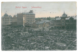 A 100 - 13806 JOHANNESBURG, Market - Old Postcard - Used - 1909 - Sud Africa