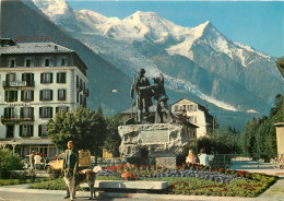 CHAMONIX Monument De Jacques Balmat Et De HB De Saussure Et Le Mont Blanc 1(scan Recto-verso) MD2577 - Chamonix-Mont-Blanc