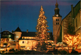 MEGEVE La Place Et L Eglise La Nuit 11(scan Recto-verso) MD2578 - Megève