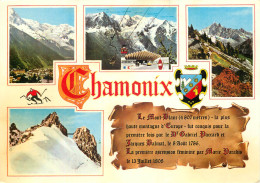 CHAMONIX MONT BLANC Vue Generale La Chaine Du Mont Blanc Et Entree Du Tunnel 25(scan Recto-verso) MD2583 - Chamonix-Mont-Blanc