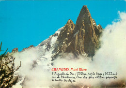 CHAMONIX MONT BLANC L Aiguille Du Dru Et La Verte Vues Du Montenvers 26(scan Recto-verso) MD2583 - Chamonix-Mont-Blanc