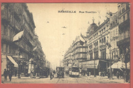 10737 / ⭐ ◉  MARSEILLE 13-Bouches Rhone Rue NOAILLES Tramway N° 645 Nouvelles Galeries Commerces 1924 - Canebière, Centro Città