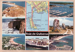 10669 / ⭐ ◉  Baie De QUIBERON 56-Morbihan Carte Géographique Et Multivues CPM Postée 20.07.1978 ¤ Edition ART JACK 849 - Quiberon