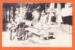 10623 ♥️ (•◡•) 56-QUESTEMBERT Fontaine Lavoir Presbytere Lavandières 1917 Poilu René JOUBEERT-BAILLY CHAMARRE - Questembert