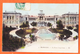 10738 / ⭐ ◉  MARSEILLE (13) Palais LONGCHAMP 1907 De Louis POUS Cuisinier Marseille à Honoré VILAREM Port-Vendres  EL. 3 - Canebière, Centro Città
