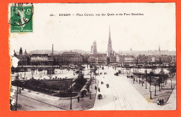 10840 / ROUEN (76) Place CARNOT Vue Des Quais Et Pont BOIELDIEU 1914 à Honoré VILAREM C BASSERES Port-Vendres - Rouen