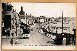 10920 / LE HAVRE Tramway N°44 Boulevard ALBERT 1er 1900s à GIRAUD Banque France Paris- G.F 117 - Unclassified