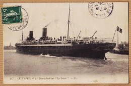 10926 / LE HAVRE Le Transatlantique LA SAVOIE Sortant Du Port Cpbat 1908 à GIRAUD Rue Texel Paris-LEVY 117 - Porto