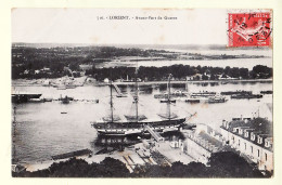 10566 ● LORIENT Avant-Port De Guerre Voilier 3 Mats 1908 à Institutrice BERTHIER Challuy Nevers LAURENT 716 Morbihan - Lorient