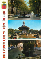 AIX EN PROVENCE La Cite Du Roy Rene Cours Mirabeau Fontaine Des Neuf Canons  5(scan Recto-verso) MD2596 - Aix En Provence