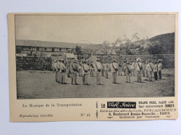 Nouvelle-Calédonie : Carte Publicitaire Du Café Jouve - La Musique De La Transportation (N°13) - Neukaledonien