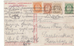 Norvège - Carte Postale De 1912  - Oblit Ktistiania - Exp Vers Saarbrücken - - Briefe U. Dokumente