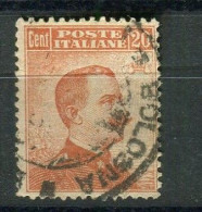 REGNO 1916 EFFIGIE VITTORIO EMANUELE  20 C USATA - Usati