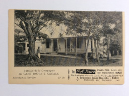 Nouvelle-Calédonie : Carte Publicitaire Du Café Jouve - Bureaux De La Compagnie à Canalan (N°38) - New Caledonia