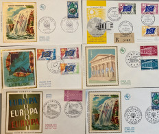 6 Enveloppes Premier Jour : Conseil De L’ Europe (1963/69/71 & 73) - Other & Unclassified