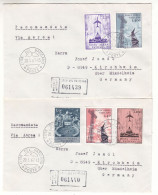 Vatican - 2 Lettres Recom De 1967  - Oblit Citta Del Vaticano - Avions - - Briefe U. Dokumente