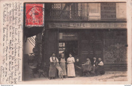 LES LILAS CARTE PHOTO CAFE VIEILLEDENT 181 RUE DE PARIS - Les Lilas