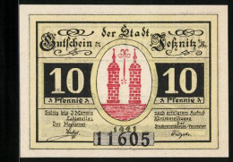Notgeld Jessnitz I. A., 10 Pfennig, Blick Auf Die Eisenbahnbrücke  - [11] Local Banknote Issues