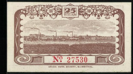 Notgeld Blumenthal /Hann. 1920, 25 Pfennig, Das Rathaus, Industrie Am Fluss  - Lokale Ausgaben