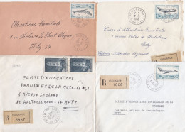 36948# LOT 26 LETTRES FRANCHISE PARTIELLE RECOMMANDE Obl CLOUANGE MOSELLE 1967 1968 Pour METZ 57 - Briefe U. Dokumente