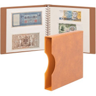 Lindner Banknotenalbum Regular Mit Kassette Hellbraun 2810-814-H Neu - Supplies And Equipment