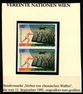 UNO Wien 120 U Postfrisch Als Senkrechtes Paar #IG519 - Altri & Non Classificati