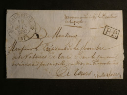 DN18  FRANCE   BELLE  LETTRE EN PORT PAYé 1832 MAUBEUGE  A TOURS    + AFF. INTERESSANT +++ - 1801-1848: Precursors XIX