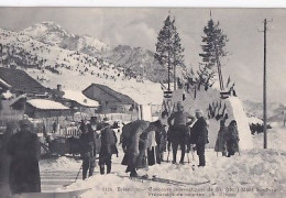 BRIANCON              CONCOURS INTERNATIONAL DE SKI  1907.  MONT GENEVRE          PREPARATIFS DE COURSES - Winter Sports