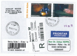 NCP 23 - 19-a CAVE, Romania- INTERNATIONAL Registered, Stamp With Vignette - 2011 - Brieven En Documenten