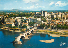 AVIGNON Le Rhone Et Les Ruines Du Pont Saint Benezet Construit Au XIIe Siecle 2(scan Recto-verso) ME2630 - Avignon