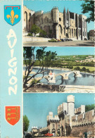 AVIGNON Palais Des Papes Le Pont D Avignon Porte De La Republique 25(scan Recto Verso ) ME2633 - Avignon