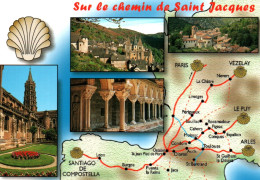 CPM - Carte GÉO. Sur Le Chemin De St JACQUES De COMPOSTELLE - Edition Apa-Poux - Landkarten