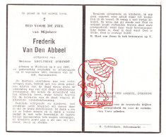 DP Frederik Van Den Abbeel ° Wichelen 1907 † Schoonaarde Dendermonde 1961 X Adolphine D'Hondt // Schelfhout - Imágenes Religiosas