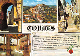 CORDES SUR CIEL  Village Cathare Multivue  7 (scan Recto Verso)ME2643TER - Cordes