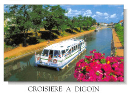 DIGOIN  Pont Canal Et  Péniche De Croisiere 6 (scan Recto Verso)ME2645TER - Digoin