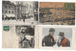 Lot 1000 Cpa France Type Drouille Quelques Petites Animations - 500 Postales Min.