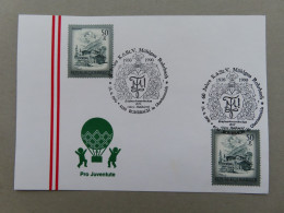 Österreich Pro Juventute - Mit Sonderstempel 15. 6. 1990 Rohrbach In OÖ, 60 Jahre K.ö.St.V. Mühlgau Rohrbach (Nr.1241) - Sonstige & Ohne Zuordnung