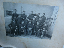 PHOTO ANCIENNE Gradés 123e T 142e Régiment D'infanterie 1914 - Guerre, Militaire