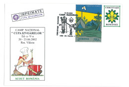 SC 54 - 1336 Scout ROMANIA, Special Stamp - Cover - Used - 2002 - Cartas & Documentos