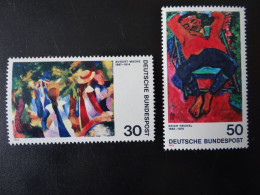 1974 Bund,  - A. Macke Und E. Heckel- Postfrisch - MiNr. 816 Und 817 - Impressionismus