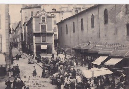 ANNONAY                  Place De La Liberte Et Rue Boissy D Anglas     Le Marché - Annonay