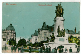 RO 40 - 1375 BUCURESTI, Bratianu Statue, Romania - Old Postcard - Used - 1917 - Roemenië